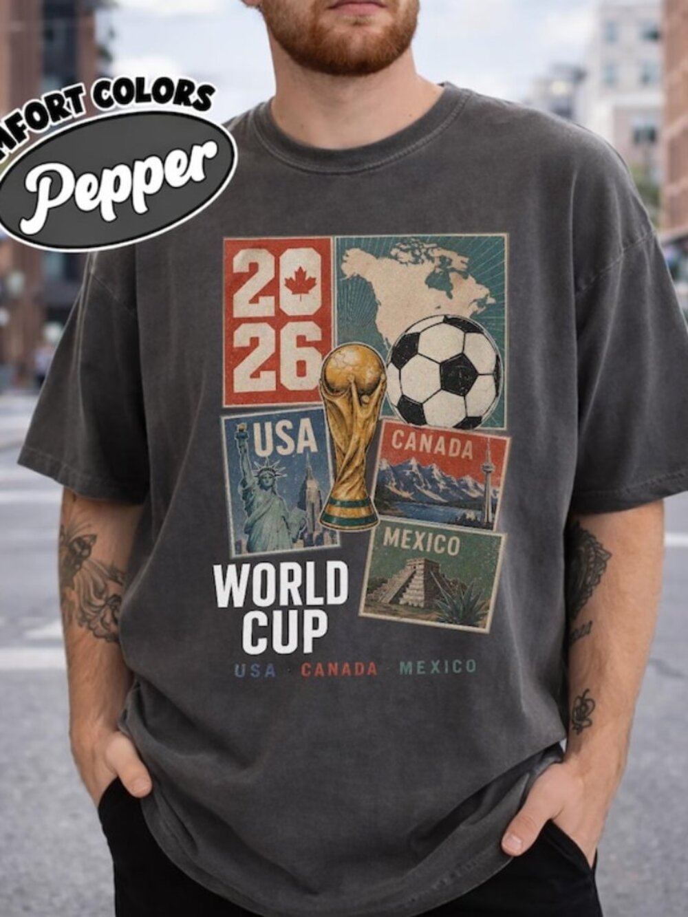 USA, Canada & Mexico Soccer Tee – 2026 World Cup Fan Shirt, Game Day Sweatshirt